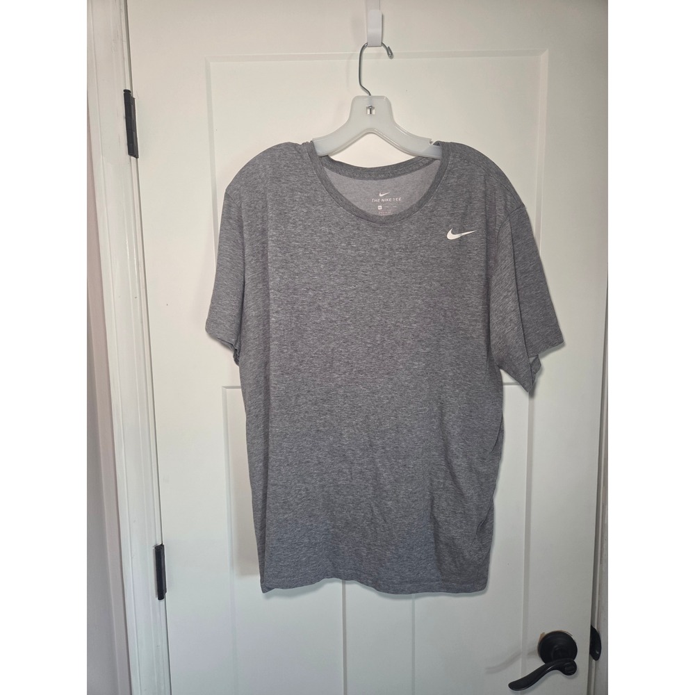 Nike Dri-FIT Mens Heather Grey Athletic Cut Short Sleeve T-Shirt XXL